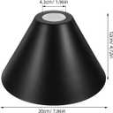 DOITOOL Wrought Iron Lampshade 7.8 Inch Industrial Pendant Light Shade Decorative Replacement for Table Lamp and Wall Sconce Minimalist Hanging Light Fixture