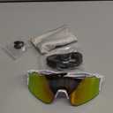 Ukoly Cycling Sunglasses for Men Women with 3 Interchangeable Lenses, Polarized Sports Sunglasses, Baseball Sunglasses
