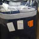 Madison Park Cozy Comforter Set-Deluxe Hotel Collection, All Season Down Alternative Luxury Bedding with Matching Shams, Decorative Pillows, King(104"x92"), Genevieve, Navy 7 Piece