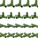 Nuanchu 40 Pcs Fitting 10mm Greenhouse Connectors Greenhouse Frame Parts Replacement Frame Connectors Pipe Fitting Accessories for Flower Stands Plant Stakes Fencing Tent Connection Gardening