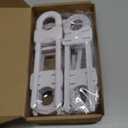 Jetec 10 Pieces Cabinet Locks for Babies, U-Shaped Proofing Drawers Safety Child Locks Adjustable, Easy to Use Childproof Latch for Knob Handle on Kitchen Door Storage Cupboard Closet (White)