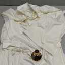 5 Pcs Men's Pajama Set Adult Nightshirt Night Sleeping Cap Gloves Candle Holder and Candle for Halloween Christmas.XXL