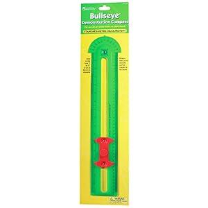 Learning Resources Bullseye Demonstration Compass, Dual-Scale Ruler, Classroom Whiteboard Accessories, Teacher Aids, Grades 1+