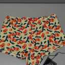 ZAFUL Women's Swim Shorts High Waisted Bow Gingham Floral Print Boyshorts Bathing Suit Swimsuit Bottoms Board Shorts, Small