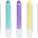Chalk Holder - Chalk with Holder - Clear Chalkboard Chalk - Dustless - For Blackboard & Whiteboard - 5 Pack