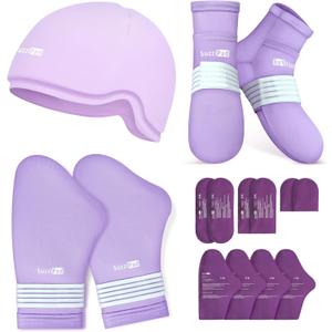 SuzziPad Chemo Gloves and Socks for Neuropathy, Cold Caps for Chemotherapy, Ideal for The Discomfort of Head, Hand, Feet, L