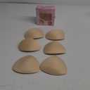 3 Pairs Waterproof Swimsuit Bra Pads Inserts, Bathing Suit Inserts, Sewn Padded Push up Inserts for Bikini Sports