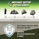 Camping Tent 4 Person Instant Pop Up Tents for Camping, Green 4 Person