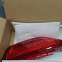 LED Tail Light Assembly Compatible with 2013-2018 Cadillac ATS Left Driver Side Taillight Replace 84081571