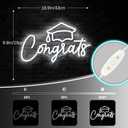 Congrats Grad Neon Sign Congrats Neon Lights Signs for Backdrop Graduation Party Wall Decor Dimmable Congratulations Neon Sign Celebration Grad Neon Wall Sign Gifts