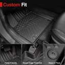 Floor Mats for 2021-2026 Kia Sorento 6&7 Seats (Not Fit Hybrid & PHEV), All Weather TPE Durable Trunk Cargo Mat with Backrest Mat for Kia Sorento