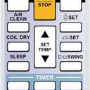 RCECAOSHAN Replacement for Fujitsu Air Conditioner Remote Control Model Number AR-RAH2U Works for ASU18RLF ASU18RLXS ASU24RLF ASU24RLXS ASU30RLX AUU12RLF AUU18RLF AUU9RLF