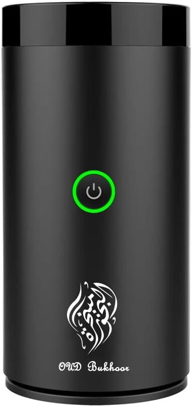 Electric Incense Burner, Car Electric Incense Burner, Portable USB Rechargeable bakhoor Burner for Home Use (Black)