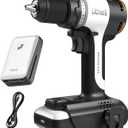Litheli 20V Cordless Drill Driver, Brushless Power Drill with 2 Variable Speed, 1/2 Inch Keyless Chuck, Electric Drill, 17+1 Clutch Settings with Maximum Torque of 530 In-lbs