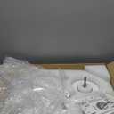 LEDIARY 20 Inch Low Profile Ceiling Fans with Lights and Remote, Dimmable Modern Fan Light(3000K-6000K), 6 Speed, Reversible, APP & Remote Control, Flush Mount Ceiling Fan for Bedroom, White