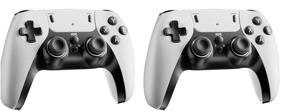 FCHOZY Upgraded Retro Gaming Console Stick Pro, Classic Video Games with 4K HDMI, 20,000+ Games and 23 Emulators, Upgraded Dual 2.4G Wireless Controllers 64GB