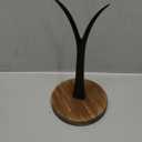 Modern Farmhouse Banana Holder for Kitchen Counter, Vintage Wire and Wooden Base Banana Hanger for Kitchen Countertop Decor, Banana Tree Stand