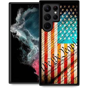 ZHEGAILIAN Case for Samsung Galaxy S22 Plus,US Constitution Overtop American Flag S22+ Plus Men,Drop Protection S22 Plus 6.6-inch