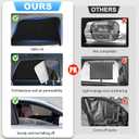 XCBYT Car Window Shades for 2019-2024 RAV4 | 2-in-1 Breathable Mesh & Blackout Side Window Covers | UV Protection & Privacy for Baby Naps, Camping & Car Rest (4 PCS)
