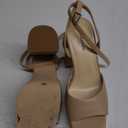 Modatope Platform Heels for Women Platform Sandals Womens Chunky Heel Open Toe Pumps Ankle Strap Womens Wedding Party Pumps Shoes (8)