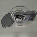 Recogwood Measuring Cups and Spoons set 10 Pieces, Stackable Measuring Cup with Lid, Kitchen Cooking Baking Measuring Spoons Set for Liquid and Dry, BPA Free, Dishwasher Safe