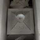 NEEDOMO Lanterns Decorative Outdoor & Indoor, Set of 3 Outdoor Lanterns for Porch, Vintage Candle Lantern Decor for Living Room, Fireplace, Kitchen Dining Table, Patio, Garden, Wedding, White (White-24"/18"/12"h)