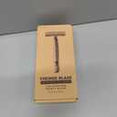 VIKINGS BLADE Double Edge Safety Razor for Men + 5 Swedish Steel Blades + Luxury Case. Smooth, Reusable, Eco-Friendly (The Chieftain) (Chromium Silver)