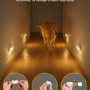 Lazukes 12 Pack Rechargeable Motion Sensor Stair Lights, Indoor Hallway Light, Portable Wireless Stick On Night Light, Battery Operated LED Lights for Staircase Closet Cabinet Toilet