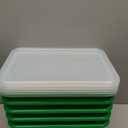 Storex Small Cubby Bin, 5-Pack with Clear Lid/Classroom Green