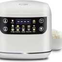 Portable Digital Rice Cooker, 6-Cup (Uncooked)/12-Cup (Cooked) Small Rice Maker with Steaming Basket, Mini Rice Cooker with 2L Removable Nonstick Inner Pot, 10 Menu Options, Auto Keep Warm, 24 Hour Delay Timer, White