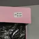 HONGTEYA 2 Pairs Fleece Lined Tights Women - Warm Sheer Pantyhose Fake Translucent Tights Winter Thermal Leggings (X-Small, Translucent Brown+Translucent Black)