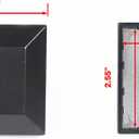 Aluminium Fence Post Caps for True 2.5" x 2.5" Fence Posts, Aluminum, Metal,Wood,Mailbox Posts, Pyramid Post Cap Cover Pressure Fit- Black (4Pack)