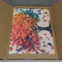 2D No Texture Tree of Life Canvas Wall Art Colorful Butterfly Wall Decor, Cute Butterfly Picture for Wall Living Room Bathroom Bedroom Home Decoration 12*18 in (Stretched Canvas on A Wooden Frame)