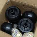 Set of 6 Lawn Mower Anti Scalp Deck Wheel Kit Compatible with Exmark Bad Boy Lawn-Boy Toro Husqvarna Bunton Ferris Replace# 1716353, 103-3168, 1-603299, 022-5234-98, 1-603299, 1-603299, PL7540