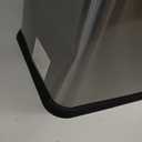 Home Zone Living 8 Gallon and 3 Gallon Slim Stainless Steel Trash Can Combo Set with Soft-Close Lid and Bag Tuck Design, Silver