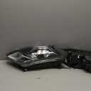 Left & Right Side Headlights Compatible with Ford Fusion 2010 2011 2012 W/High & Low beam bulbs,W/O Turn Light Bulb FO2502273,FO2503273 (Black)