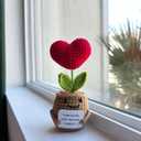 Emotional Support Crochet Flowers, Flower Crochet, Crochet Sunflower, Emotional Support Plush for Women, Crochet Plants, Thank You Gifts, Teacher Appreciation Gifts (Thank You Gift)