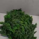 Hananona 6 FT 2 Pcs Artificial Cedar Garlands, Real Touch Winter Cedar Garland, Green Artificial Greenery Pine Garland for Table, Mantle, Wall, Indoor, Outdoor Christmas Decorations (2, 6 FT)