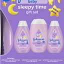 Johnson's Baby Sleepy Time Gift Set with Calming Bedtime Bath, Bedtime Lotion & Calming Shampoo, Baby Bedtime Essentials with Relaxing NaturalCalm Aromas, Hypoallergenic, 3 Items