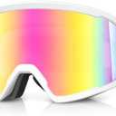 RIOROO Ski/Snowboard Goggles for Men Women, OTG Snow Goggles Anti Fog 100% UV Protection Snowboarding Goggles