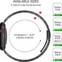 Bestig Compatible with Apple Watch Bands for Men Women 40mm 38mm 41mm 42mm(Series 11 10), Premium Solid Stainless Steel Metal Business Wristband Strap for iWatch Series 10 9 8 7 6 SE 5 4 3 2 1, Black (Matte Black/Polished Black(No Case))