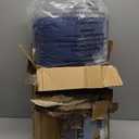 CozyLux King Size Comforter Set Navy Blue - 7 Pieces Bed in a Bag King, Luxury Soft Bed Set for All Seasons, Bedding Set with Down Alternative Comforter, Sheets, Pillowcases & Shams