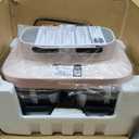 Ninja Crispi DualZone Glass Countertop Air Fryer, Rose Quartz, DD101PK1, 4 QT