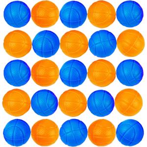 ArtCreativity Pack of 24 Mini Replacement Basketballs for Desktop Mini Basketball Games, Plastic Basketball Toys in Blue and Orange, Accessories for The Desktop Basketball Shooting Game