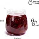 Baby Food Storage Containers,12 Pack Baby Food Containers with Lids,6 oz Glass Baby Food Jars,Small Snack Containers for Toddlers,Thickened Baby Food Storage Containers for Infant and Baby