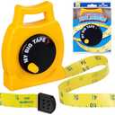 Measuring Tape Retractable Tape Measure, Wind Up Tape Measure, Easy Wind- Up - Easy to Read Body Measuring Tape Soft PVC with Inch & CM Scale, Educational Pretend Play Tool for Boys Girls Age 3+
