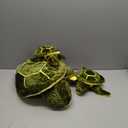 3pcs Turtle Butt Pads for Snowboarding Ski Protective Gear Set Cute Turtle 3D Hip Protectors for Skating Tortoise Cushion Padded Turtle Knee Pad for Kids Adults Skiing Roller Protection (Green)