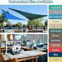 Shade&Beyond Shade Sail 20'X39' Rectangle Dark Grey Breathable UV Block Outdoor Canopy for Backyard Patio Pergola Garden Deck(We Make Custom Size)