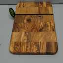 Bayu Handcrafted Olive Wood Charcuterie Board and Serving Platter, 12" x 8" x 0.8" Olive Wood Cutting Board with Rustic Natural Finish, Wooden Kitchen Accessories