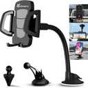 Vansky Car Phone Holder Mount, 3-in-1 Universal Cell Phone Holder Car Air Vent Holder Dashboard Mount Windshield Mount Fit for iPhone 16 15 14 13 Pro Max, Samsung S24 S23 LG Sony and More